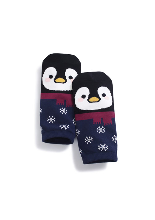 圍巾企鵝短襪