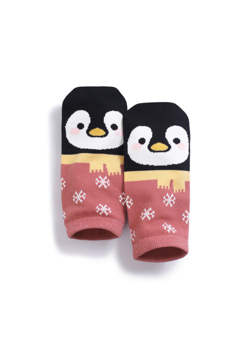 圍巾企鵝短襪