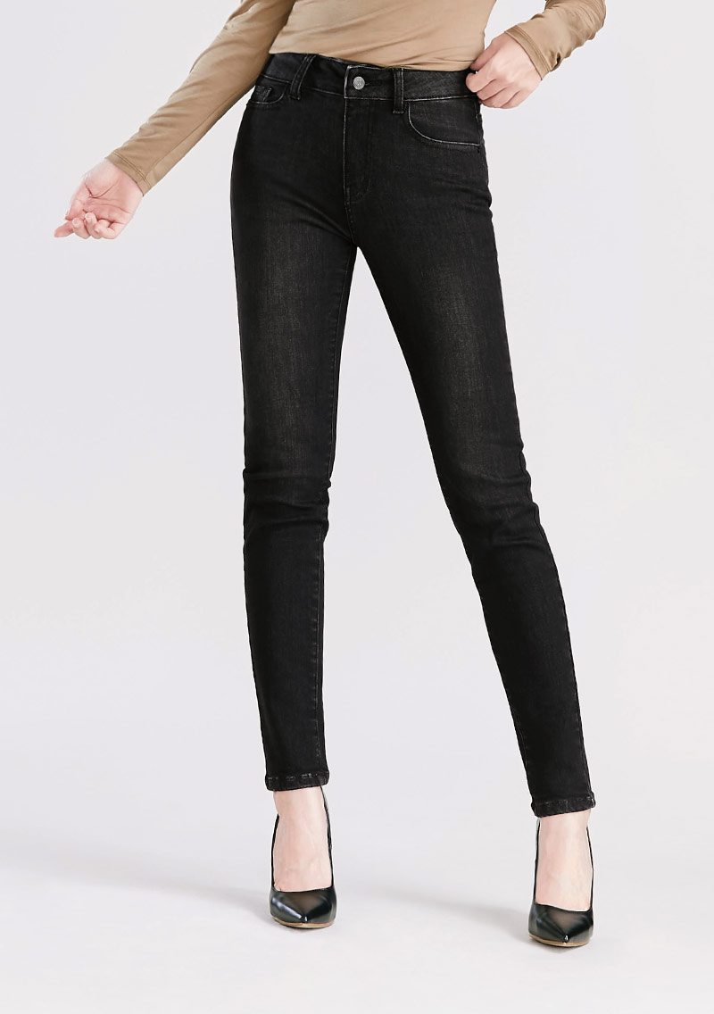 保暖磨毛牛仔褲