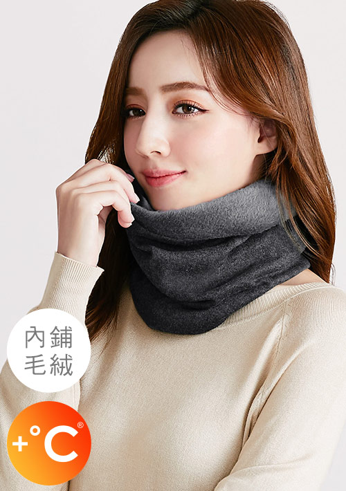 +℃ 雪地絨針織發熱兩用脖圍