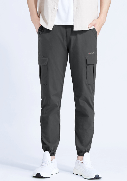 彈性束口工作褲-男裝
