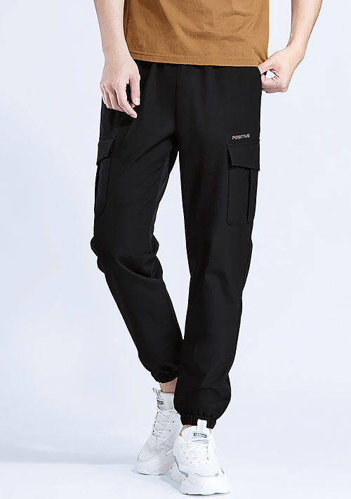 彈性束口工作褲-男裝