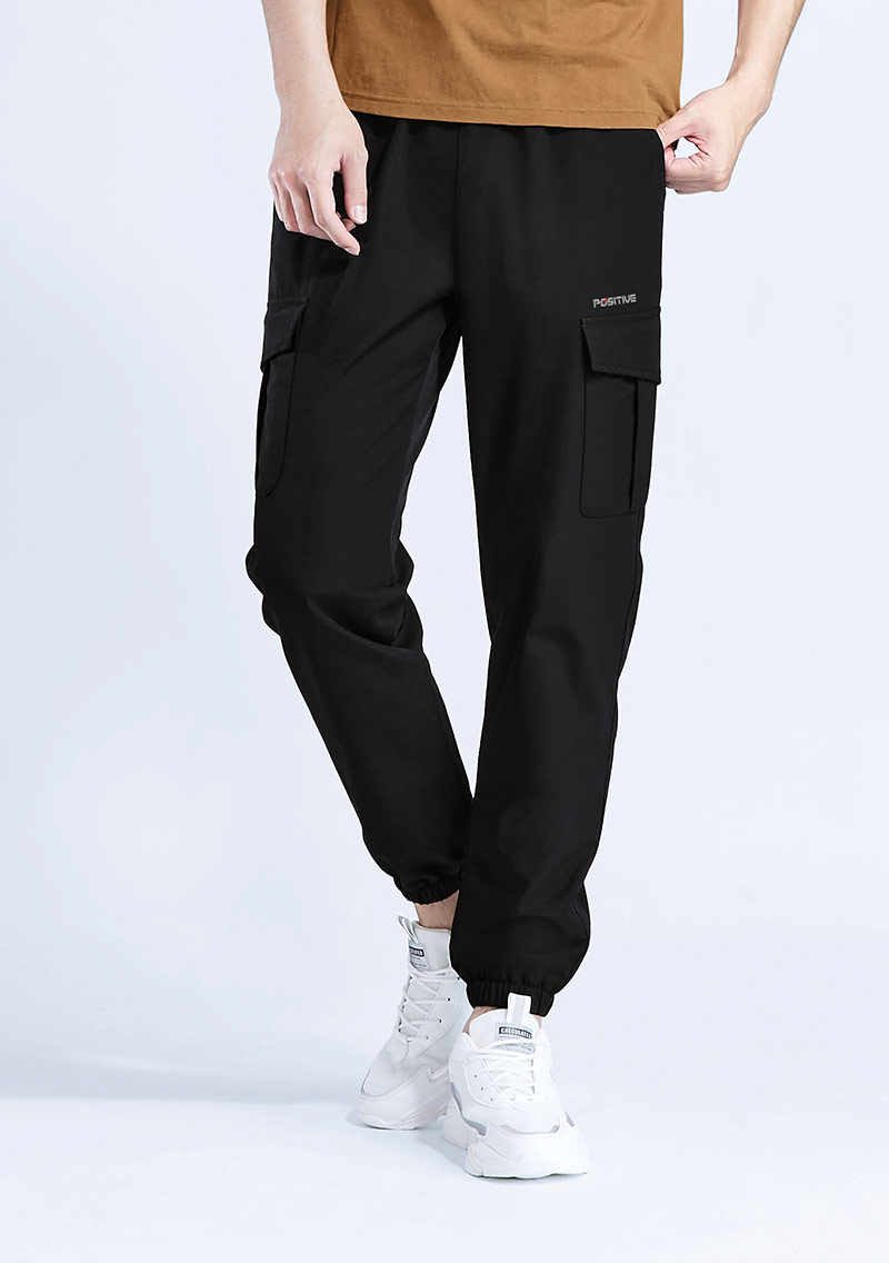 彈性束口工作褲-男裝