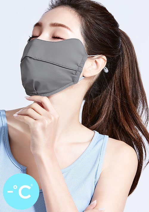 -°C 冰感【UPF50+防曬】護眼角冰絲涼感口罩