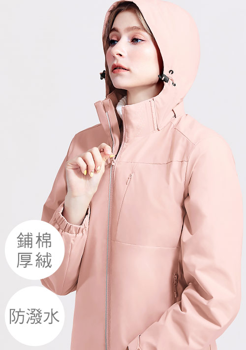 【限時$990】+℃ 強化升溫科技-厚絨防潑水防寒征鋒外套