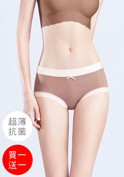 【買一送一】抗菌‧透氣-Airyn 超薄透配色彈力內褲