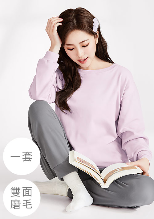 厚磅牛奶絨保暖家居套裝