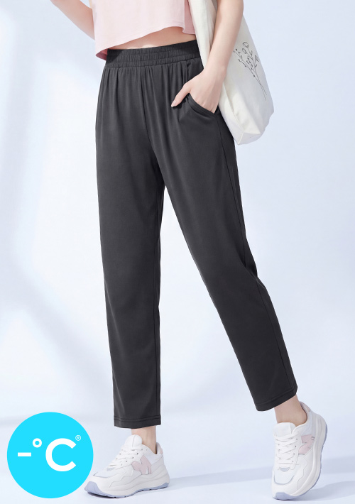 -°C 冰感防曬冰絲涼感休閒九分褲