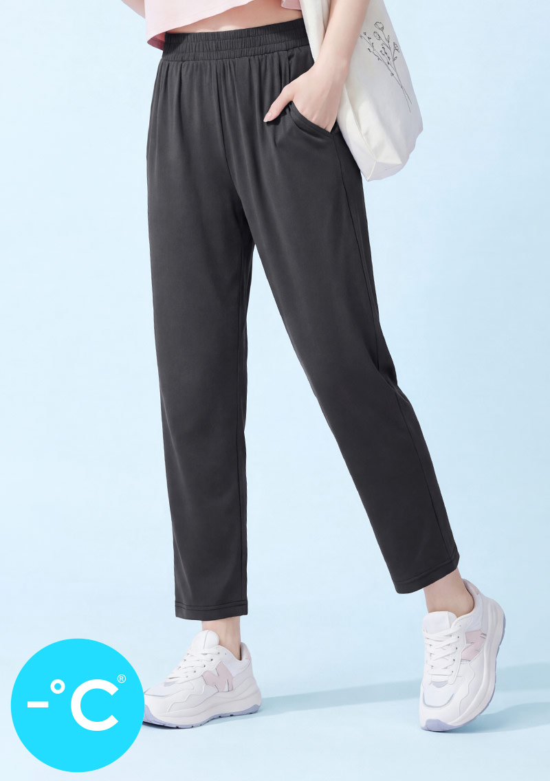 -°C 冰感防曬冰絲涼感休閒九分褲