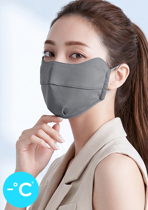 【買一送一】-°C冰感【UPF50+防曬】護眼角冰絲涼感口罩