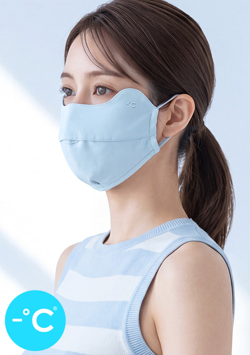 【買一送一】-°C冰感【UPF50+防曬】護眼角冰絲涼感口罩