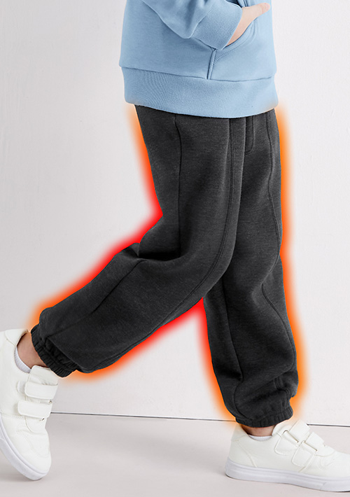 保暖.MIT永續環保材質-加厚保暖束口長褲-童裝