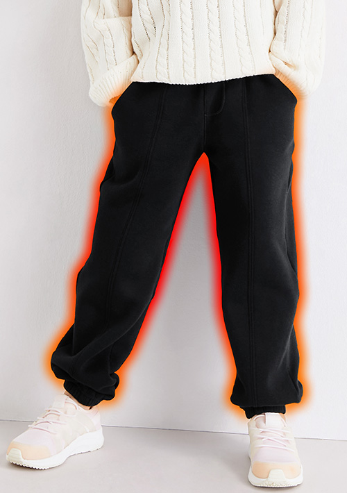 保暖.MIT永續環保材質-加厚保暖束口長褲-童裝