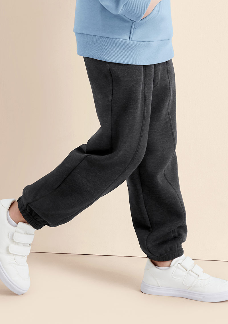 保暖.MIT永續環保材質-加厚保暖束口長褲-童裝