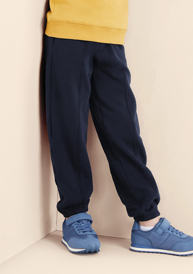 保暖.MIT永續環保材質-加厚保暖束口長褲-童裝