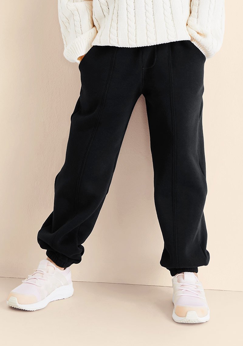 保暖.MIT永續環保材質-加厚保暖束口長褲-童裝