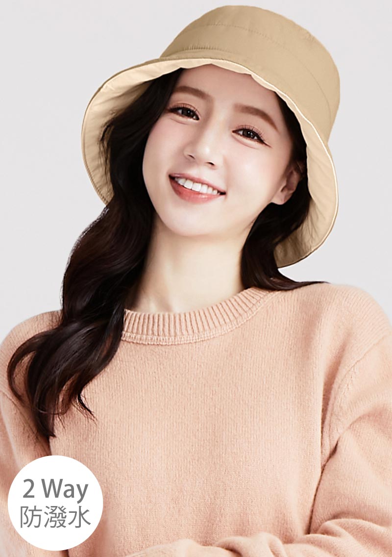 科技羽絨棉防潑水雙面漁夫帽