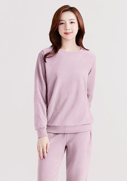 保暖.MIT永續環保材質-Fleece輕量保暖圓領上衣