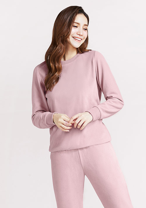 保暖.MIT永續環保材質-Fleece輕量保暖圓領上衣