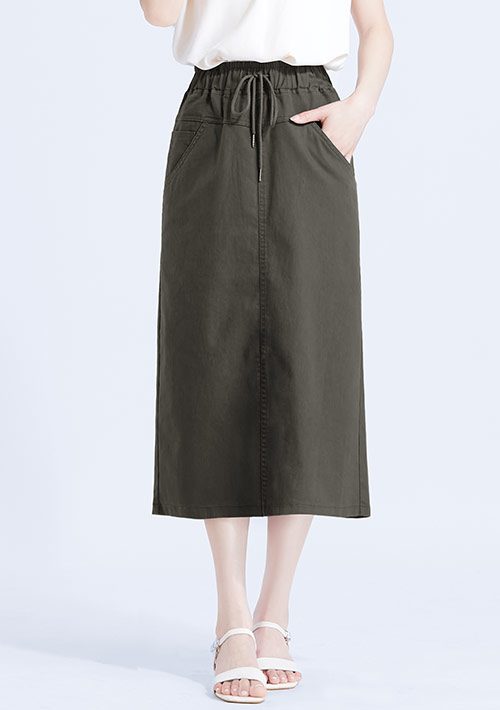 彈性休閒百搭裙