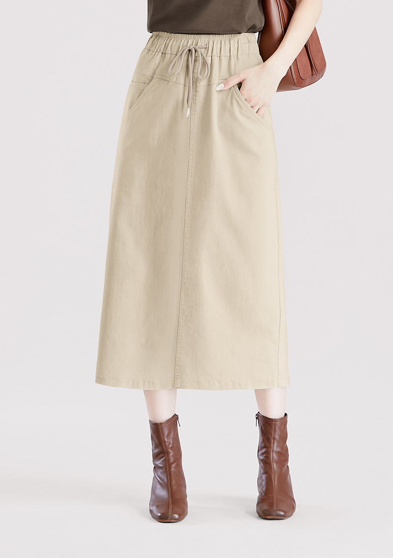 彈性休閒百搭裙