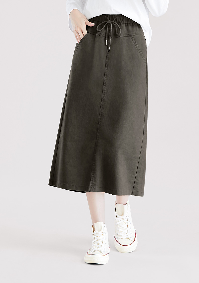 彈性休閒百搭裙