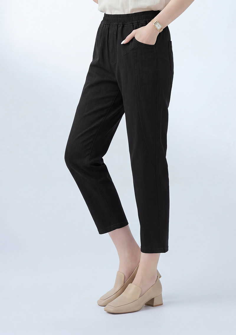 彈性休閒八分褲