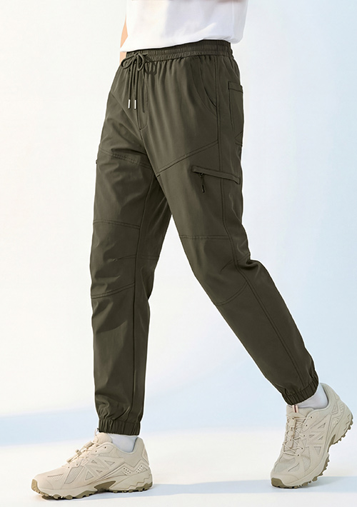 休閒工裝束口褲-男裝