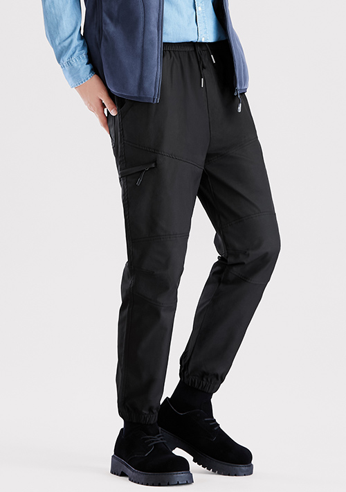 休閒工裝束口褲-男裝