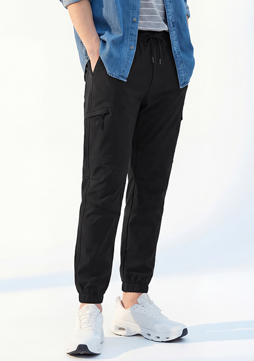 休閒工裝束口褲-男裝