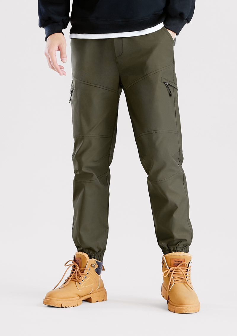 休閒工裝束口褲-男裝