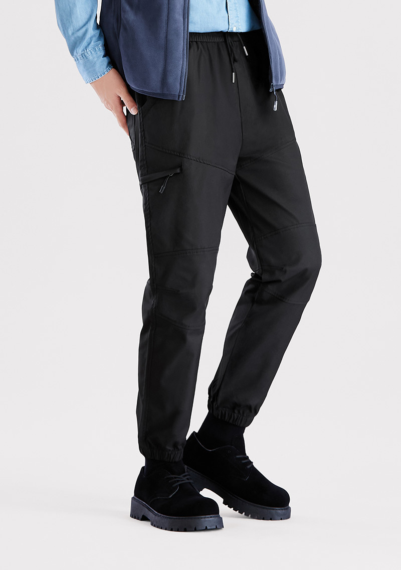 休閒工裝束口褲-男裝