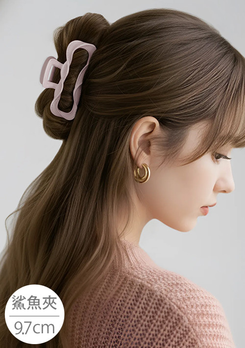 麻花磨砂鯊魚夾