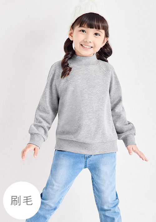 【限時$260】保暖.MIT永續環保材質-小立領刷毛上衣-童裝