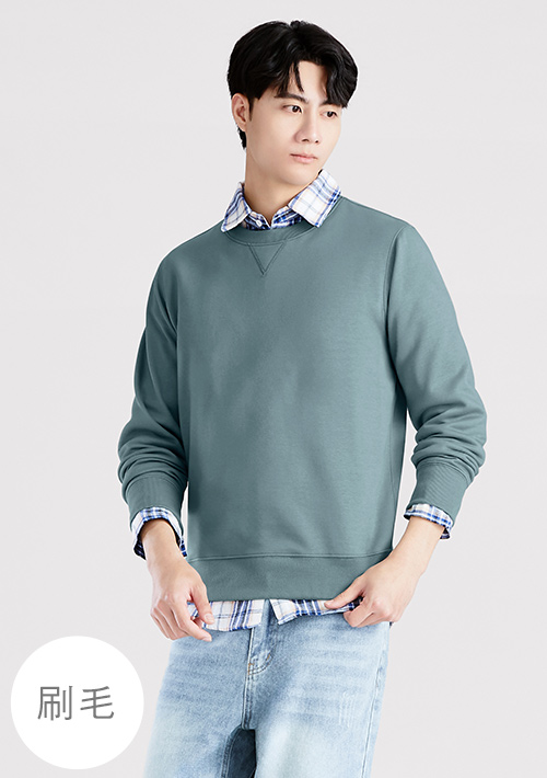 保暖.MIT永續環保材質-休閒刷毛上衣-男裝