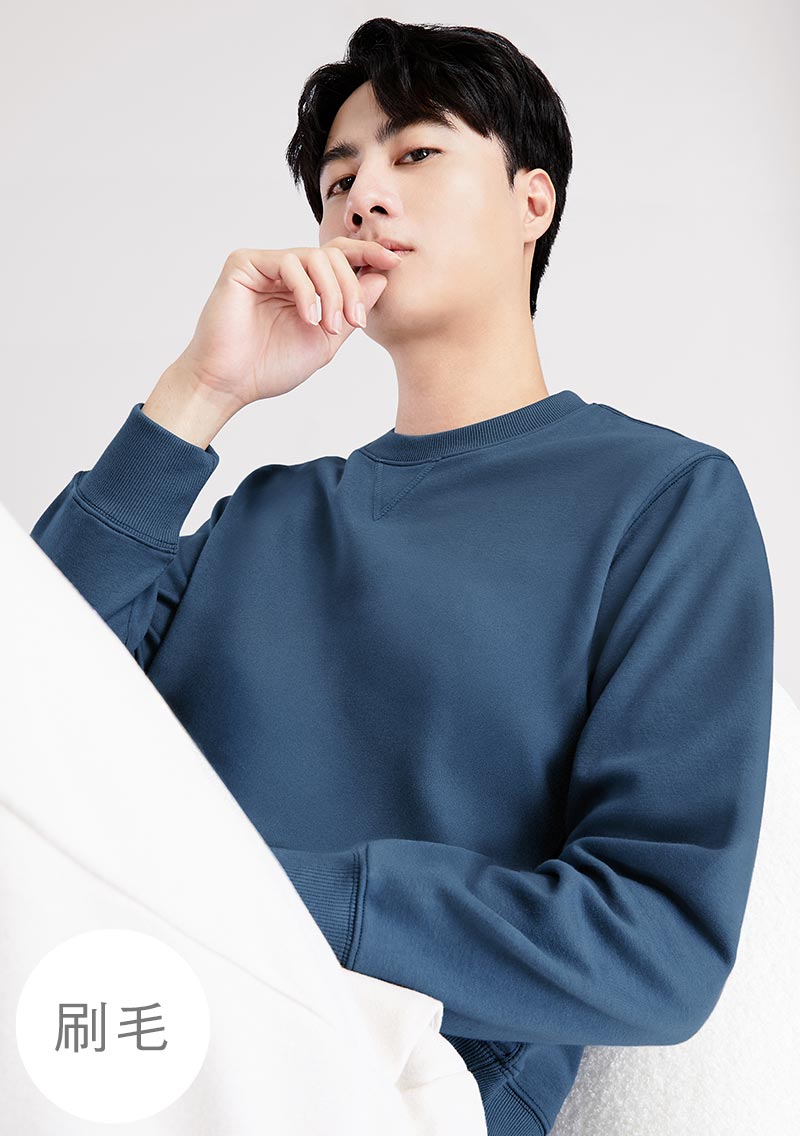 保暖.MIT永續環保材質-休閒刷毛上衣-男裝