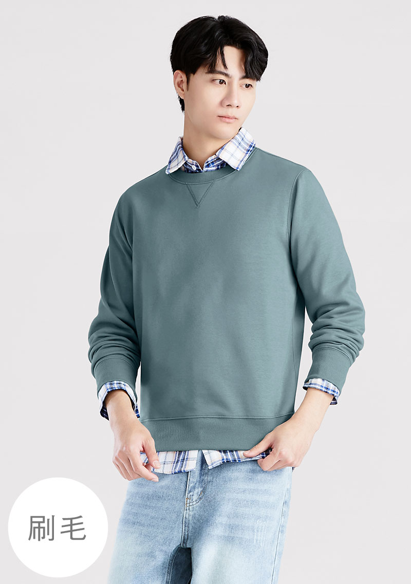 保暖.MIT永續環保材質-休閒刷毛上衣-男裝
