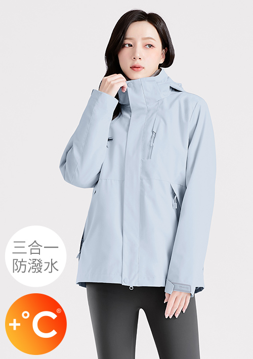 +℃ 全能3in1-石墨烯厚絨防潑水防寒征鋒外套