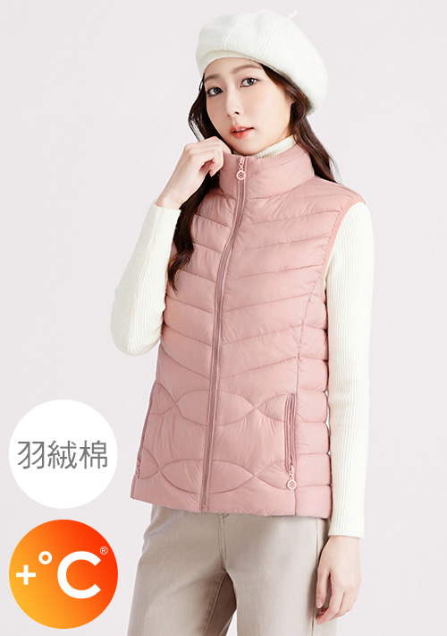 +℃ 科技羽絨棉立領背心