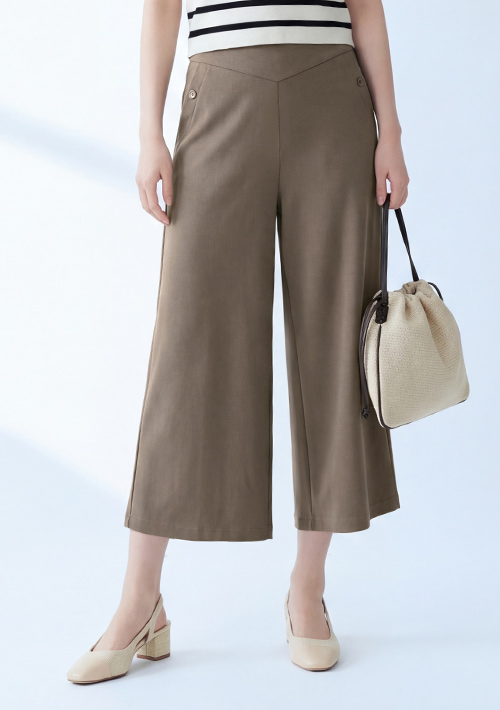 【限時$399】視覺美腰 EasyCare七分寬褲