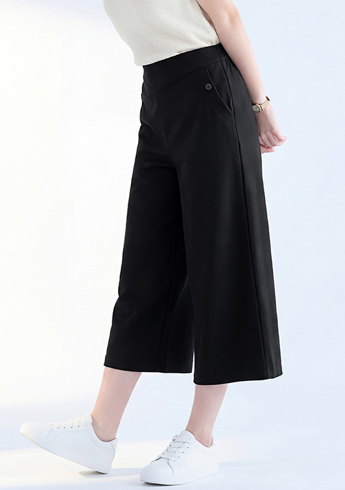 【限時$399】視覺美腰 EasyCare七分寬褲