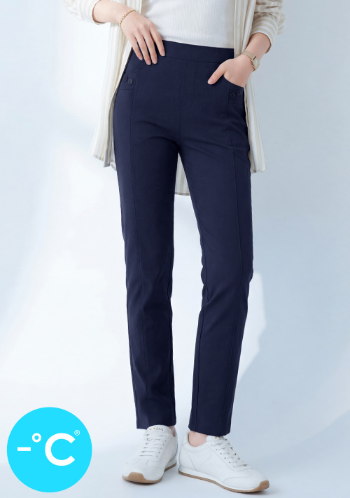 -°C 冰感特級彈性修身通勤涼感褲