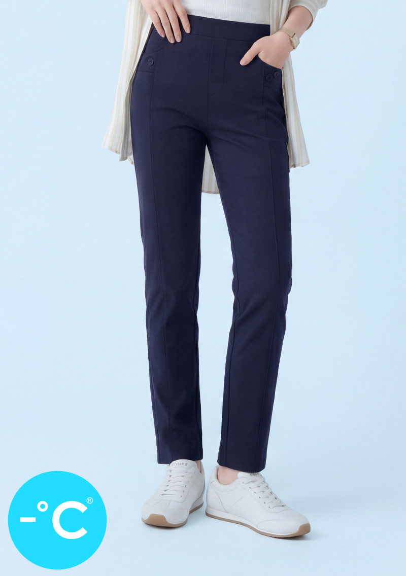 -°C 冰感特級彈性修身通勤涼感褲