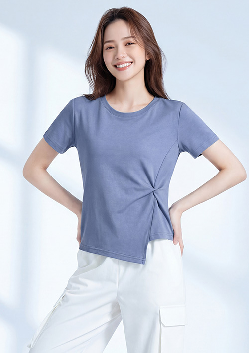 EasyCare 顯瘦扭結設計上衣