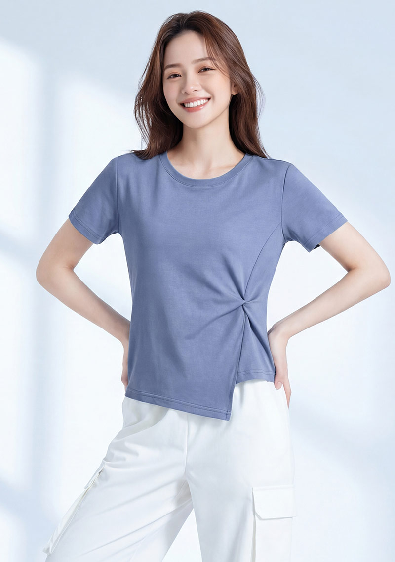 EasyCare 顯瘦扭結設計上衣