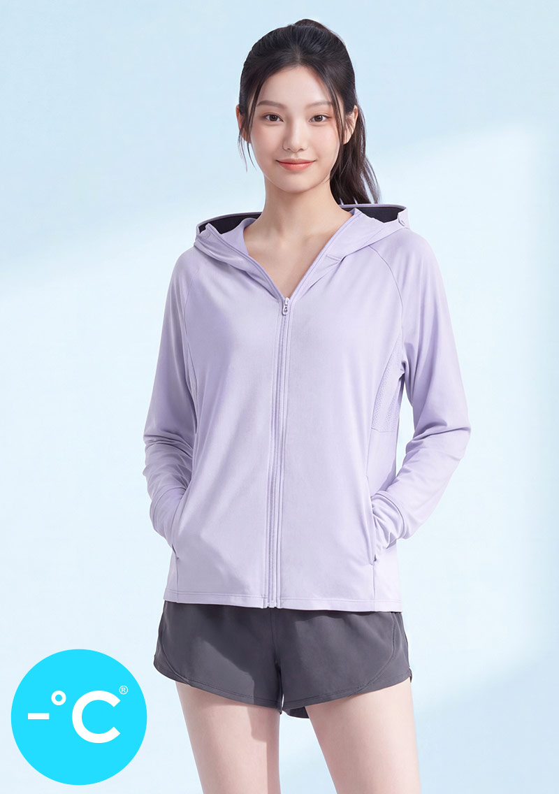 -°C 機能冰涼感【UPF50+防曬】可拆黑膠帽沿外套