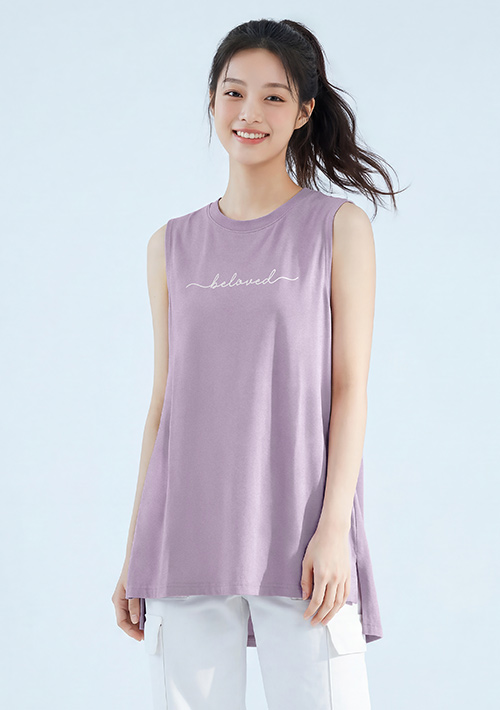 純棉文字印花設計款背心