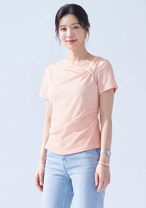 柔美扭結修身上衣