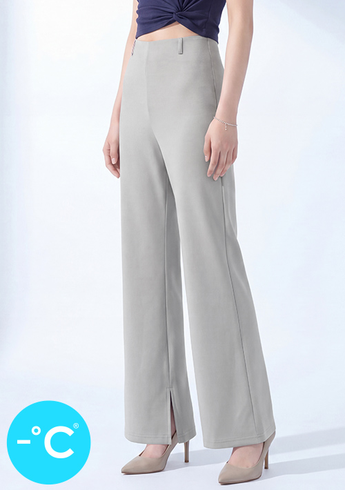 -°C 機能冰涼感美型開衩落地褲