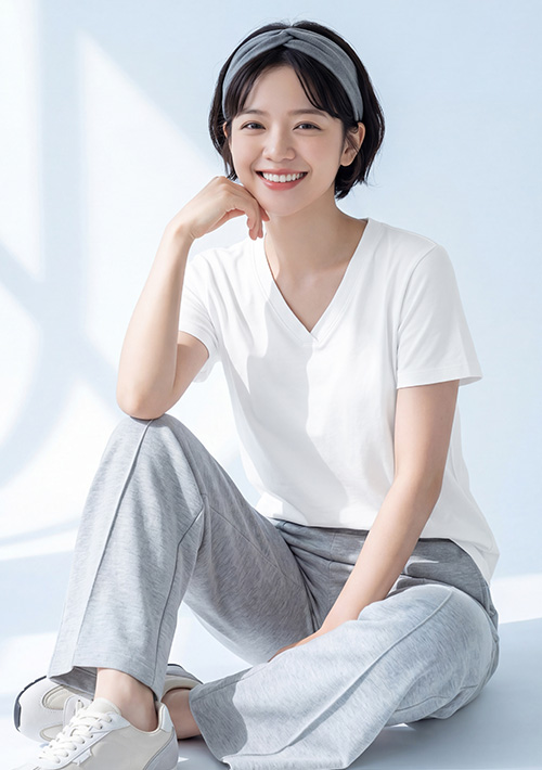 EasyCare 交叉V領短上衣